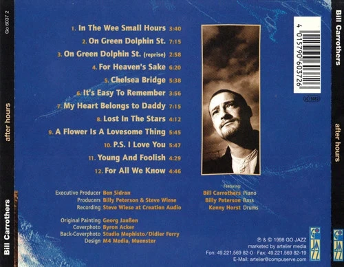CD Bill Carrothers "After Hours" – photo 2